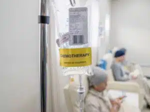 Sacca di chemioterapia in ospedale.